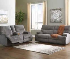 Coombs Charcoal Reclining Sofa -Home Sale Store 810519707 810519691 2
