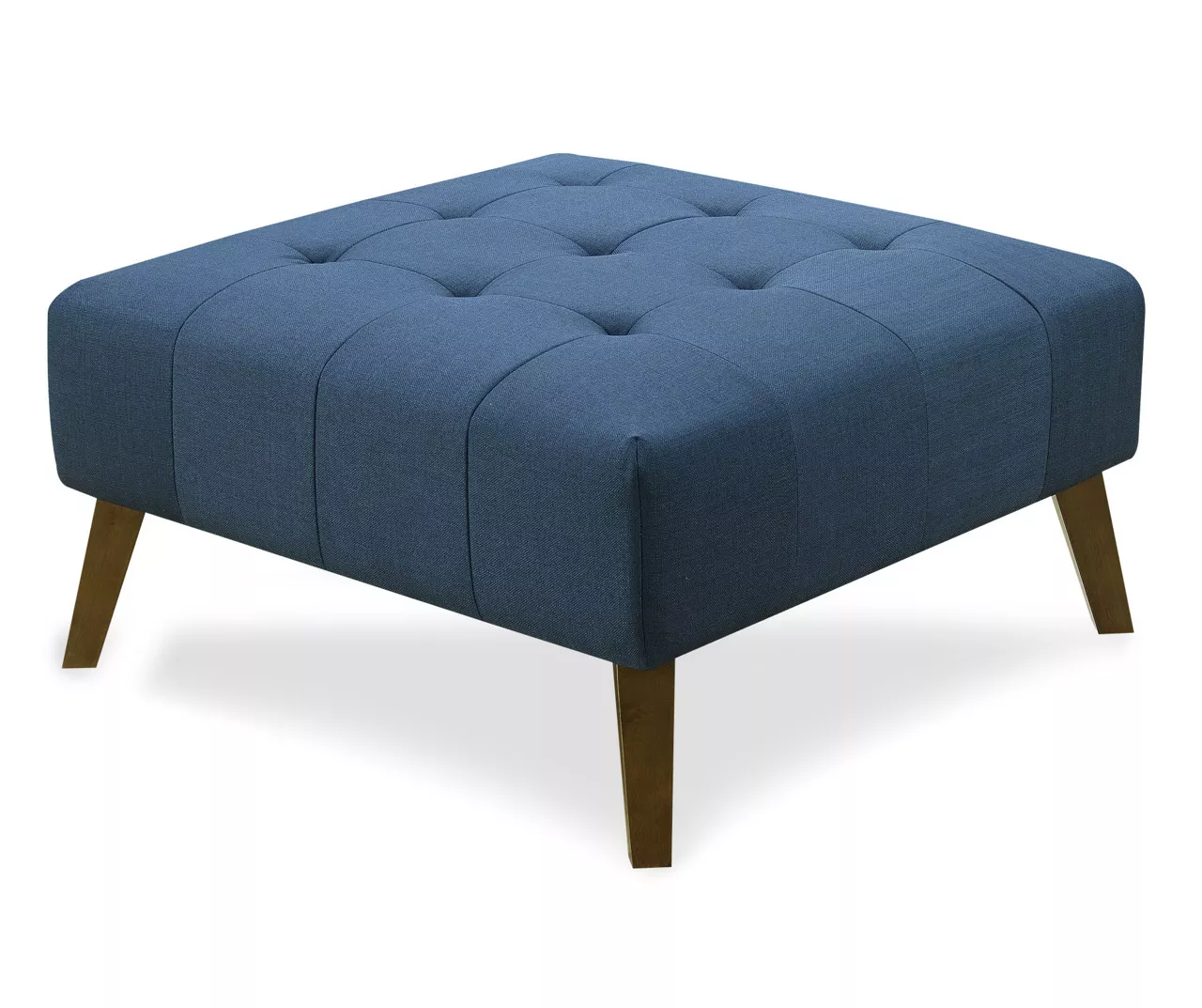 Jasper Navy Peacock Square Ottoman 4 Jasper Navy Peacock Square Ottoman - Image 4