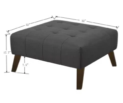 Jasper Navy Peacock Square Ottoman 11 Jasper Navy Peacock Square Ottoman -Home Sale Store 810519917 4