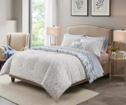 Leisha Blue King 8-Piece Reversible Comforter Set -Home Sale Store 810523128 810523131 810523129 810523130 3