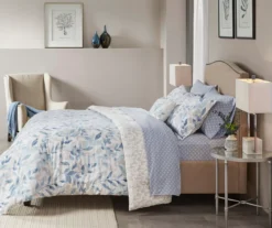 Leisha Blue King 8-Piece Reversible Comforter Set -Home Sale Store 810523128 810523131 810523129 810523130 4