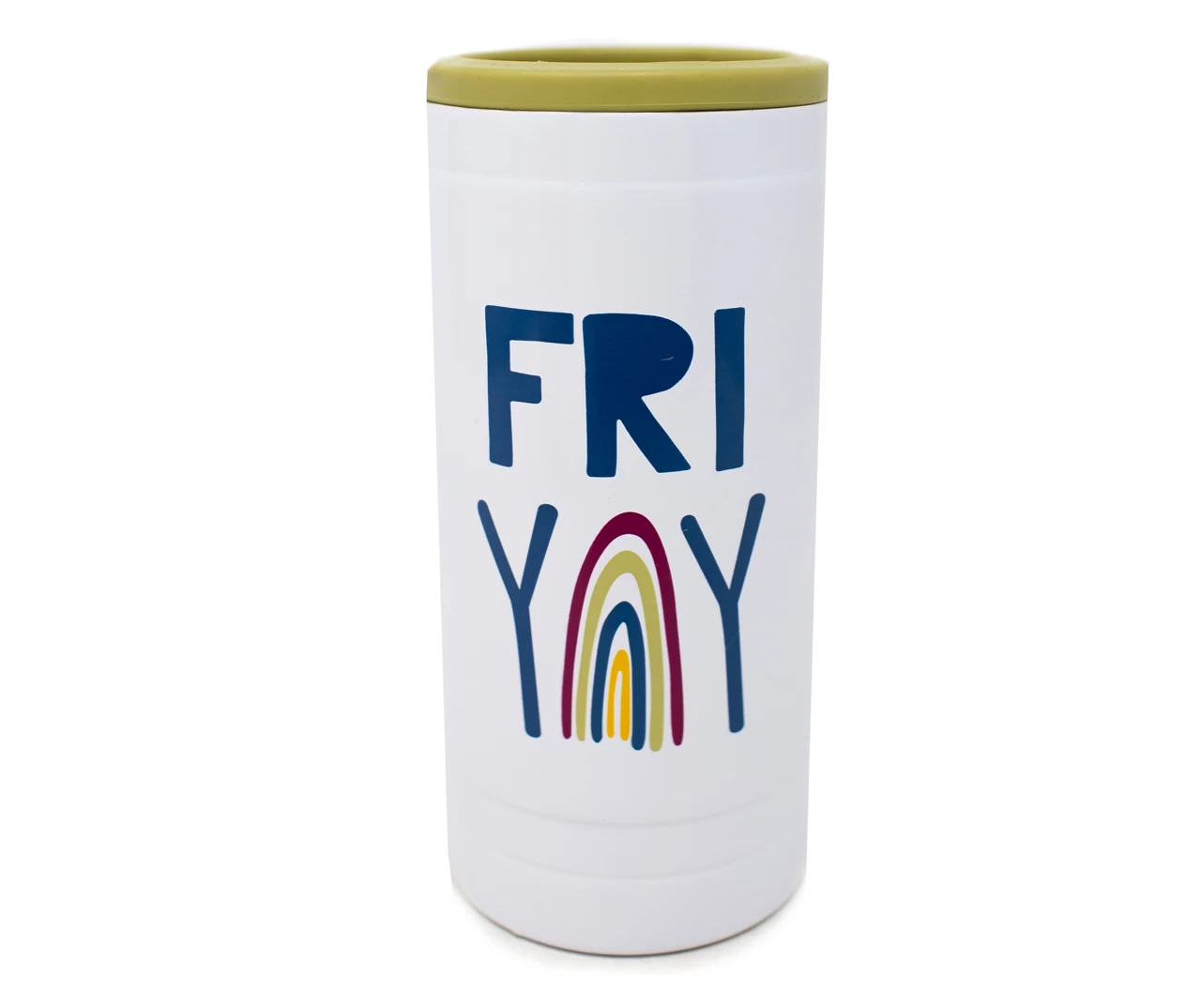 "Friyay" Stainless Steel 12 Oz. Can Cozy 1 "Friyay" Stainless Steel 12 Oz. Can Cozy