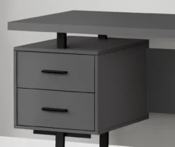 60" Gray & Black Floating Desk -Home Sale Store 810527327 3