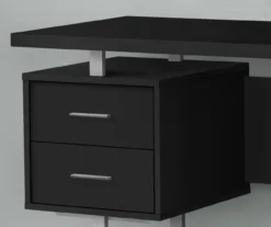 60" Black & Silver Floating Desk -Home Sale Store 810527331 3