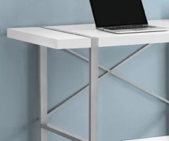 Monarch Paneled Metal Computer Desk -Home Sale Store 810527346 3