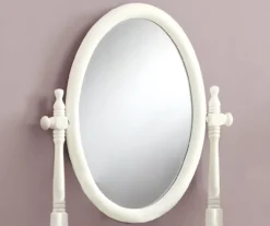 Antique White 2-Piece Mirror Vanity Set -Home Sale Store 810527351 3