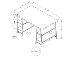 Monarch Metal 3 Tier Computer Desk 35 Monarch Metal 3 Tier Computer Desk -Home Sale Store 810527362 5