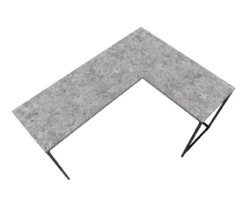 Monarch L-Shaped Metal Corner Desk 28 Monarch L-Shaped Metal Corner Desk -Home Sale Store 810527367 4
