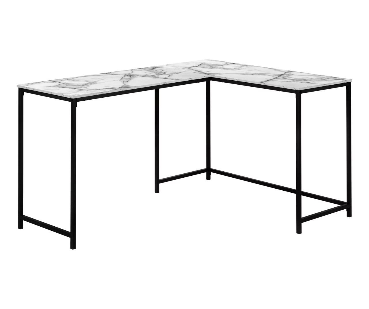 Monarch L-Shaped Metal Corner Desk 2 Monarch L-Shaped Metal Corner Desk - Image 2