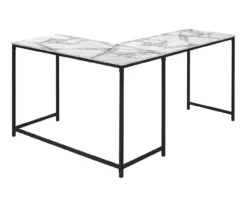 Monarch L-Shaped Metal Corner Desk 34 Monarch L-Shaped Metal Corner Desk -Home Sale Store 810527368 6