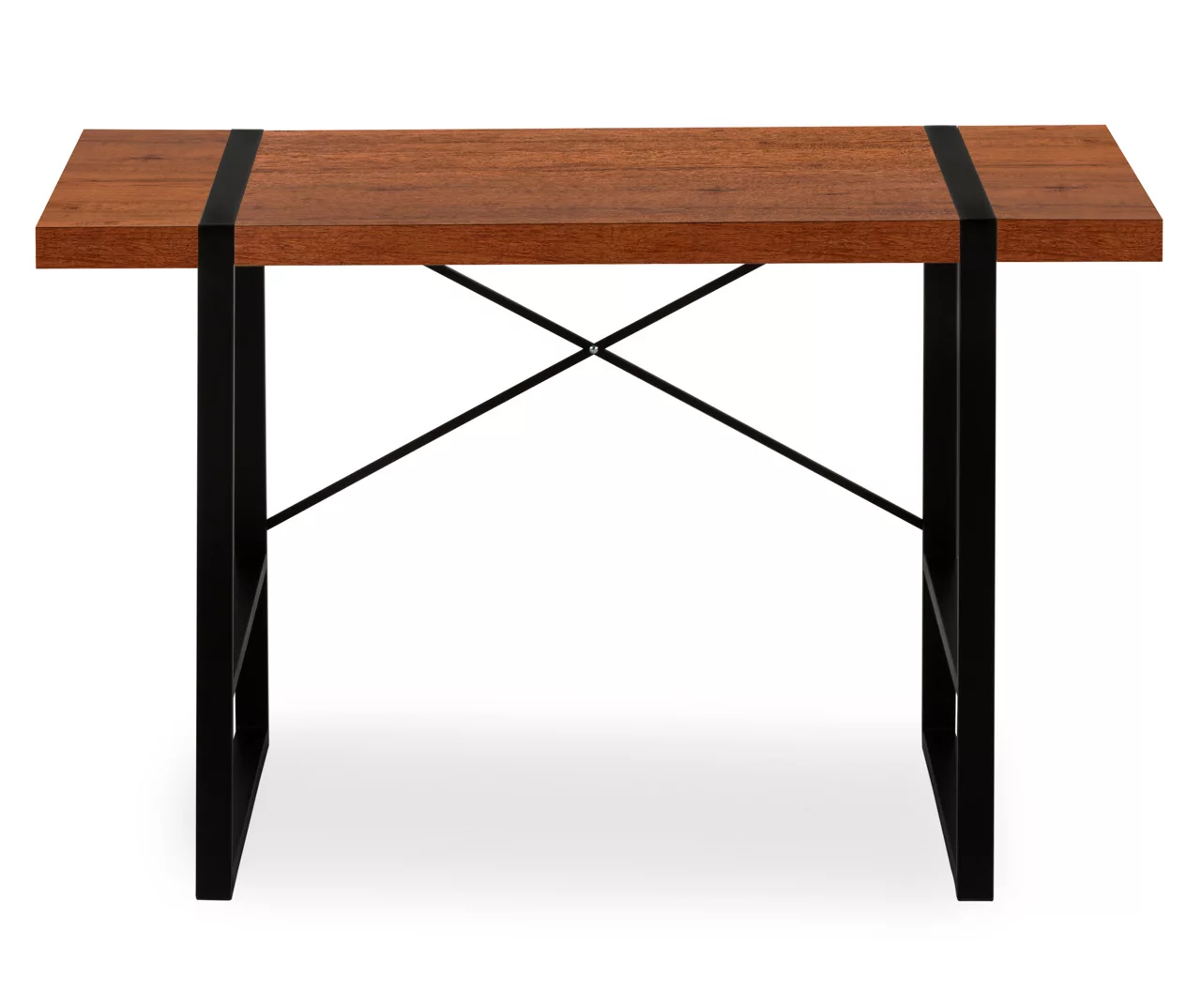 Cherry Wood Look Thick Panel Computer Desk 4 Cherry Wood Look Thick Panel Computer Desk - Image 4