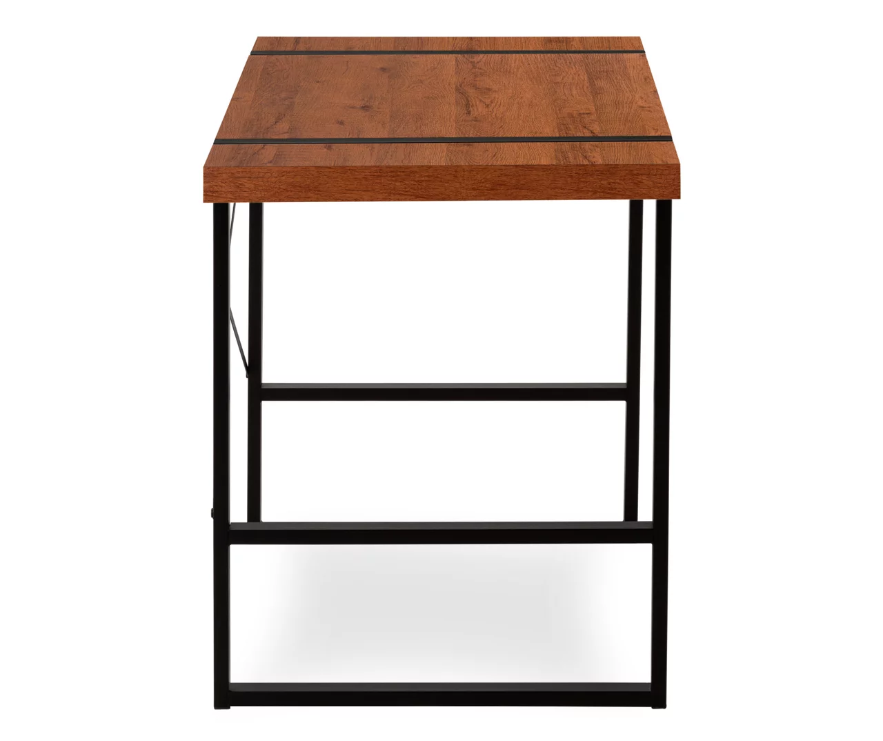 Cherry Wood Look Thick Panel Computer Desk 6 Cherry Wood Look Thick Panel Computer Desk - Image 6