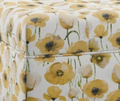 Golden Poppy Wood Leg Storage Ottoman -Home Sale Store 810535757 3