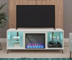 Newland White Electric Fireplace Console 8 Newland White Electric Fireplace Console -Home Sale Store 810538184 1