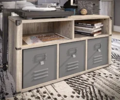 Nova Gray Oak Bedroom Storage Bench -Home Sale Store 810538200 3