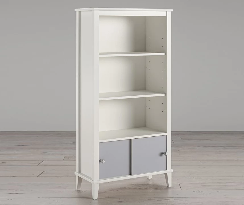 Monarch Hill Poppy Gray & White Bookcase 2 Monarch Hill Poppy Gray & White Bookcase - Image 2