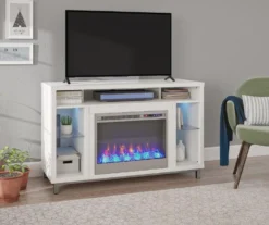 48" Intrepid White Electric Fireplace Console -Home Sale Store 810538247 1