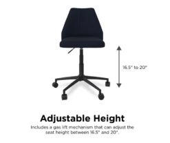 Brittany Blue Linen Office Chair -Home Sale Store 810538399 4