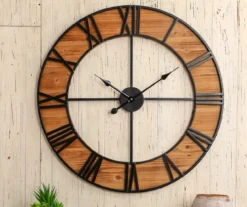 Tan 30" Farmhouse Wall Clock -Home Sale Store 810539008 5