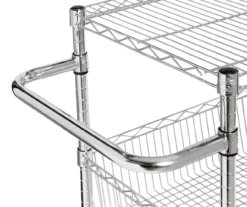 Chrome 3-Shelf Storage Cart -Home Sale Store 810539919 4