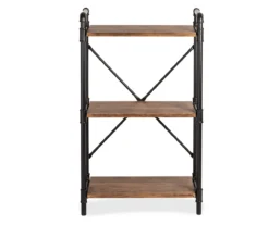 Black Industrial 3-Tier Bookshelf 8 Black Industrial 3-Tier Bookshelf -Home Sale Store 810539936 4