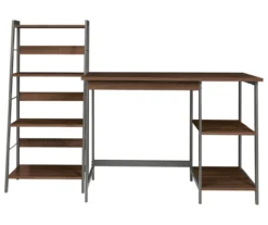 Soho 2-Piece Wooden Desk & Bookcase Set -Home Sale Store 810542289 6
