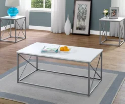 Monarch X Frame 3-Piece Occasional Table Set -Home Sale Store 810542420 1