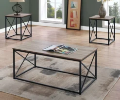 Monarch X Frame 3-Piece Occasional Table Set -Home Sale Store 810542421 1