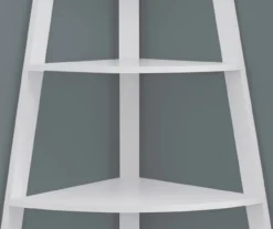 Monarch 4-Shelf Etagere Corner Bookcase -Home Sale Store 810542451 3