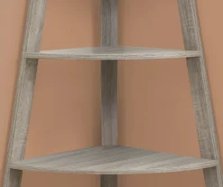 Monarch 4-Shelf Etagere Corner Bookcase -Home Sale Store 810542452 3
