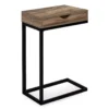 Monarch 1-Drawer C Side Table