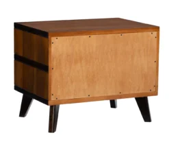 Manhattan Walnut 2-Drawer Mid-Century Wood Nightstand -Home Sale Store 810543109 A2 4