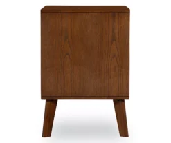 Shay Walnut 2-Drawer Wood Nightstand -Home Sale Store 810543116 4