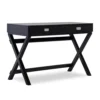 Cami Black X-Base Campaign Style Writing Desk