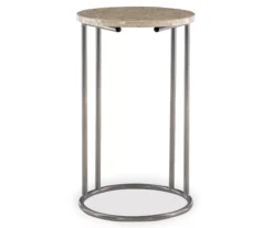 Global Designs Pewter Geometric Capiz Mosaic C Accent Table -Home Sale Store 810543213 3