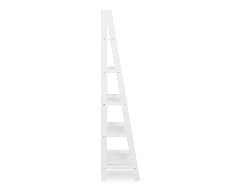 Boston White Wood 5-Shelf Ladder Bookcase 5 Boston White Wood 5-Shelf Ladder Bookcase - Image 5