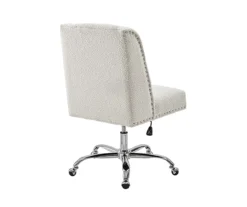 Comfort Home Warm White Sherpa Chair -Home Sale Store 810543232 4