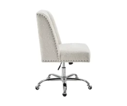 Comfort Home Warm White Sherpa Chair -Home Sale Store 810543232 5