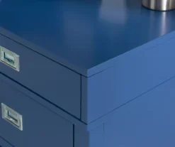 Kari Royal Blue 4-Drawer Office Desk -Home Sale Store 810543245 A0 10