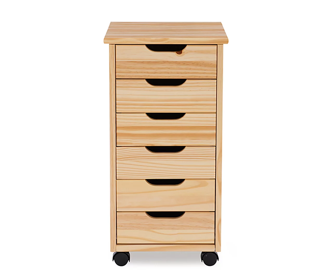 Craft Mate Natural Wood 6-Drawer Rolling Storage Cart 3 Craft Mate Natural Wood 6-Drawer Rolling Storage Cart - Image 3