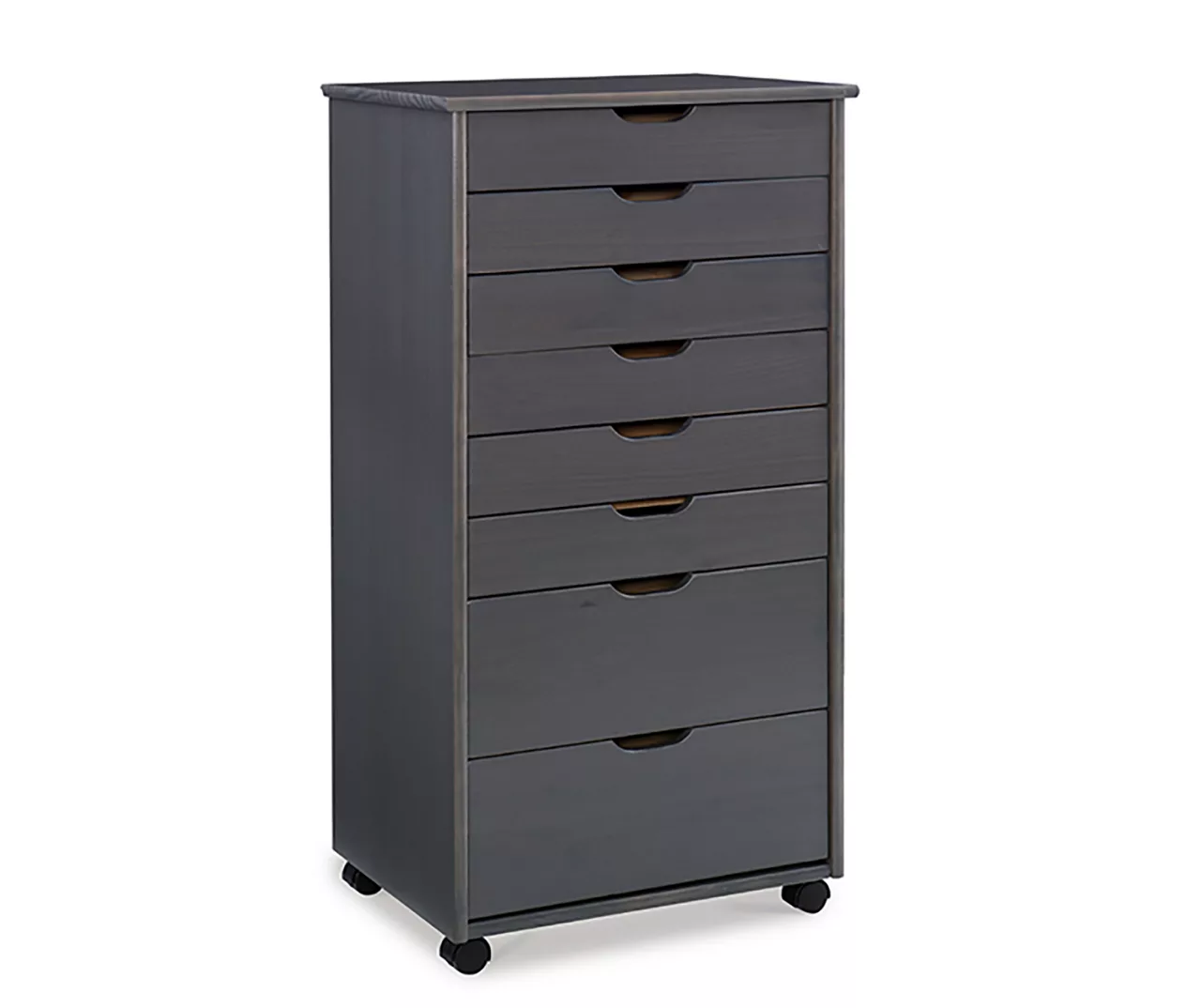 Craft Mate Gray Wood 8-Drawer Rolling Storage Cart 1 Craft Mate Gray Wood 8-Drawer Rolling Storage Cart