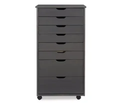 Craft Mate Gray Wood 8-Drawer Rolling Storage Cart 7 Craft Mate Gray Wood 8-Drawer Rolling Storage Cart -Home Sale Store 810543293 3