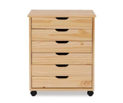 Craft Mate Wide Natural 6-Drawer Rolling Storage Cart -Home Sale Store 810543296 3