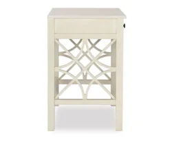 Brynn Antique White Geometric Writing Desk 7 Brynn Antique White Geometric Writing Desk -Home Sale Store 810543367 5