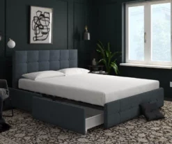 Atwater Living DHP Ryder Linen Upholstered Bed With Storage -Home Sale Store 810543642 1