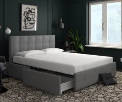 Atwater Living DHP Ryder Linen Upholstered Bed With Storage -Home Sale Store 810543649 6