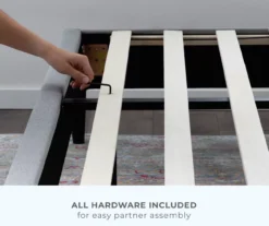 Isabelle Cream Upholstered Twin Wingback Bed -Home Sale Store 810547603 810547607 810547628 810547611 6