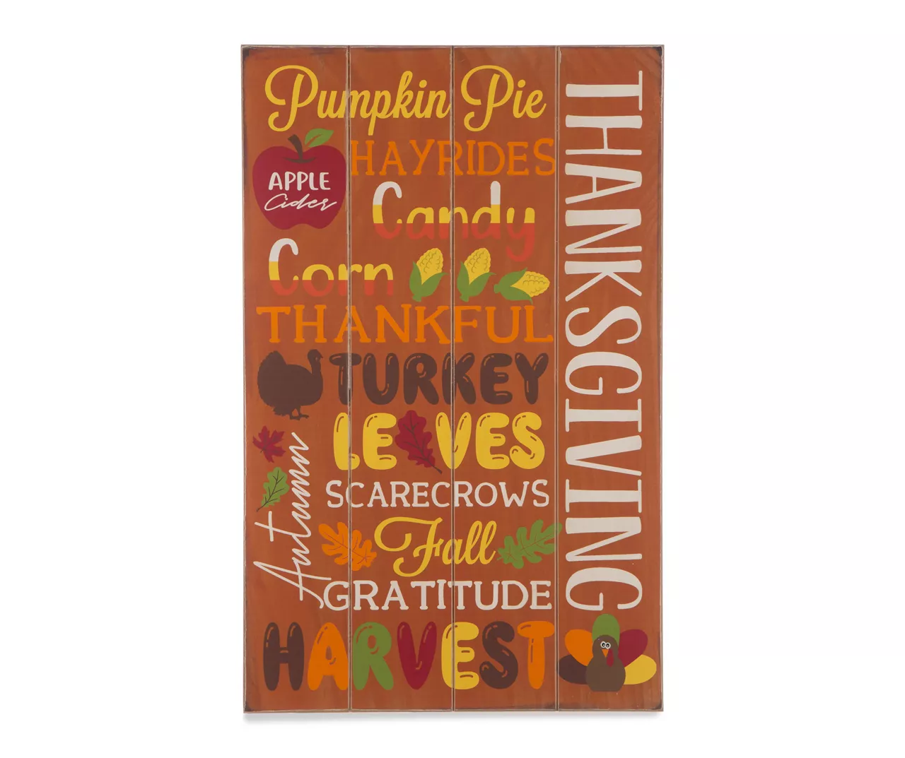 Colorful Thanksgiving Sentiments Hanging Wall Decor 1 Colorful Thanksgiving Sentiments Hanging Wall Decor