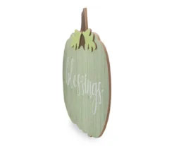 "Blessings" Green Pumpkin Hanging Wall Decor -Home Sale Store 810548184 4
