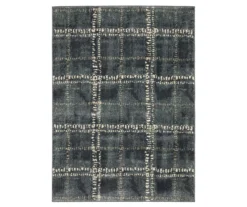 Carissa Blue & Gray Modern Squares Area Rug